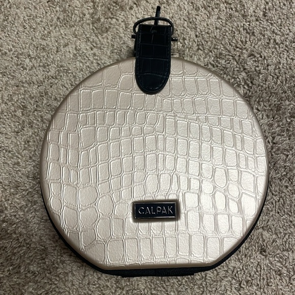 Calpak Baye Mini Bag With Blue Nylon Interior 7" - Picture 1 of 10